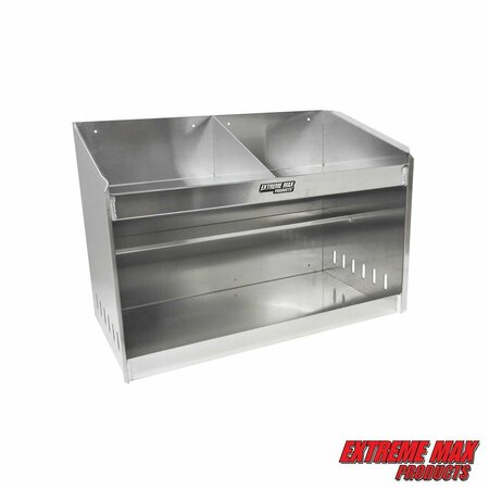 EXTREME MAX 5001.6056 Deluxe Dual Helmet Bay Shelf Holder Cabinet Organizer Enclosed Race Trailer Shop Garage 5001.6056